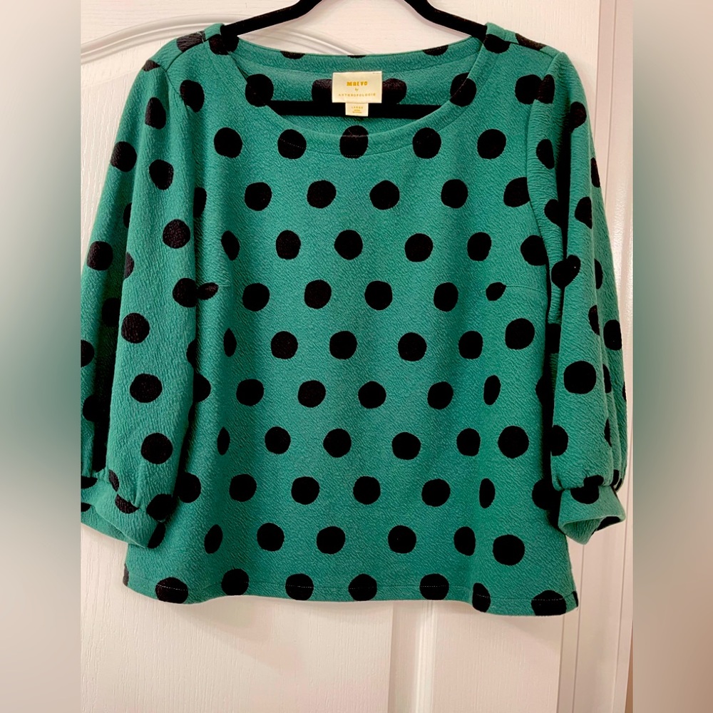 NWOT Anthropologie Maeve Dot Top